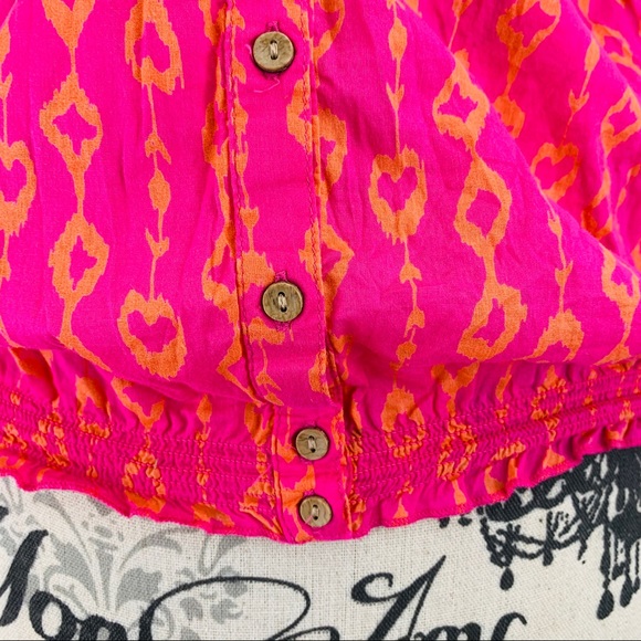 Gap Button Up Pink Sleeveless Top SM - Picture 6 of 7